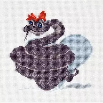 1057 Набор для вышивания Alisena 'Змеюшка' 11*11см