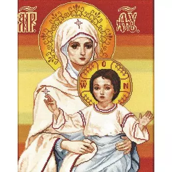 1064 Набор для вышивания Alisena 'Венчальная пара Казанская', 29*36 см