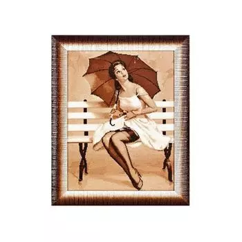 1068 Набор для вышивания Alisena 'Дождь', 27*35 см