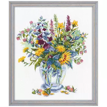 1072 Набор для вышивания ОВЕН 'Букет с одуванчиками' 22х28см