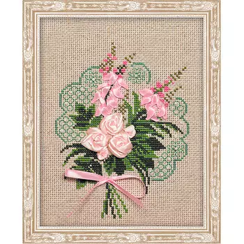1073 Набор для вышивания Riolis 'Букет нежности', 18*23 см