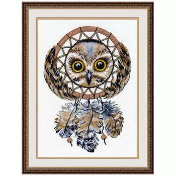 1078 Набор для вышивания ОВЕН 'Ловец снов' 19х28 см