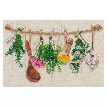 1079 Набор для вышивания ОВЕН 'Душистые травы' 34х22см