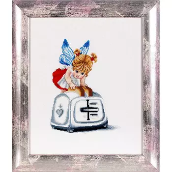 1094 Набор для вышивания Alisena 'Феечка с тостером', 17*22 см