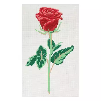 10/НП Наборы для вышивания нитками с паспарту Hobby&amp;Pro 'Роза' 22*38см