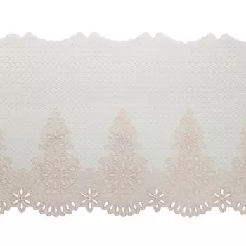 10Р Кружево сетка 21см*14,3м (+/-30см) (бежевый)