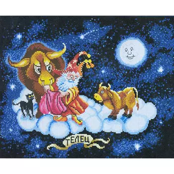 1101 Набор для вышивания Alisena 'Знаки зодиака - Телец', 30*23 см