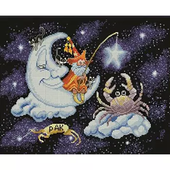 1103 Набор для вышивания Alisena 'Знаки зодиака - Рак' 30*23см