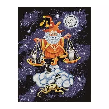 1106 Набор для вышивания Alisena 'Знаки зодиака - Весы', 30*23 см