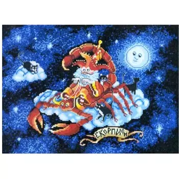 1107 Набор для вышивания Alisena 'Знаки зодиака - Скорпион', 30*23 см