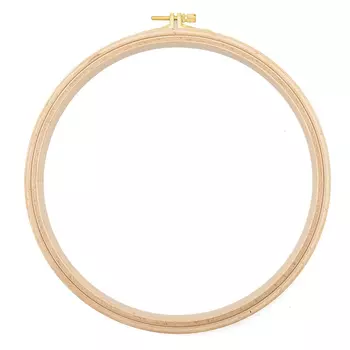 110-5 Пяльцы круглые буковые, d=220 мм, выс. обода 16 мм, Nurge Hobby