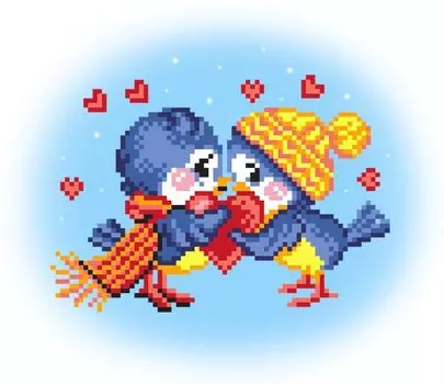 112/Б Набор для вышивания бисером 'Матренин посад' 'Одно на двоих', 28*34 см