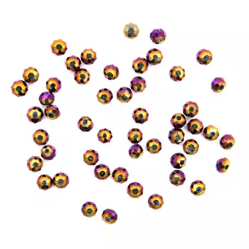 11310 Бусины стеклянные, 4*6 мм, упак./50 шт., Астра Premium (4-фиолет)