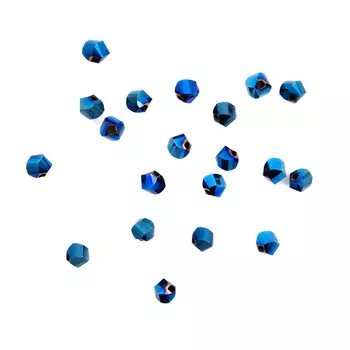 11331 Бусины стеклянные, 6 мм, упак./20 шт., Астра Premium (1-голубой)