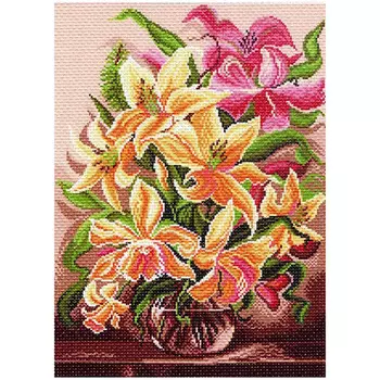 1134 Канва с рисунком 'Матренин посад' 'Триумф любви', 37*49 см