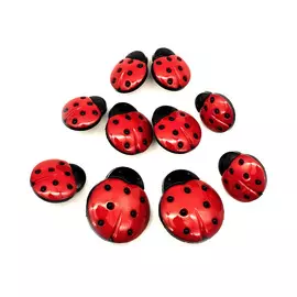 1134, Пуговицы-фигурки. Божьи коровки большие и