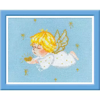 1135 Набор для вышивания Riolis 'Ангелочек с сердцем', 18*15 см