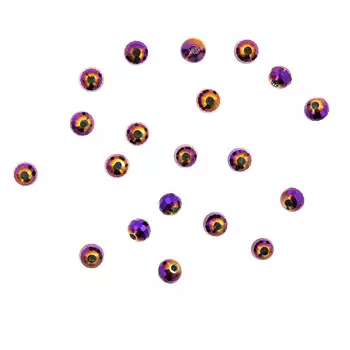 11378 Бусины стеклянные, 6 мм, упак./20 шт., Астра Premium (4-фиолет)