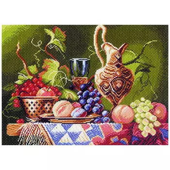 1137 Канва с рисунком 'Матренин посад' 'Дары Востока', 37*49 см