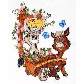 1141 Набор для вышивания Alisena 'Свидание' 26*19см