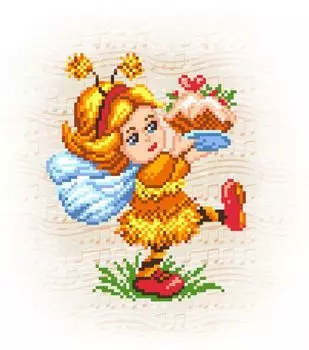 115/Б Набор для вышивания бисером 'Матренин посад' 'Пчёлкино угощение', 28*34 см