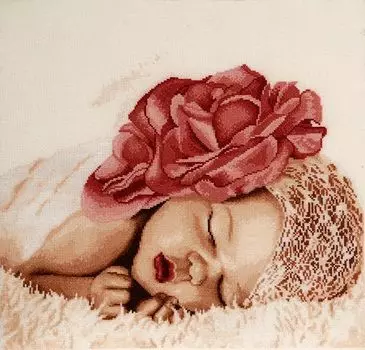 1166 Набор для вышивания Alisena 'Розовый сон', 34*27 см