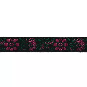 1171 Тесьма жаккард 'Цветы' 1см*20ярд (18,28м) (2)