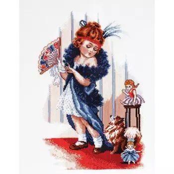 1179 Набор для вышивания Alisena 'Модница', 32*22 см