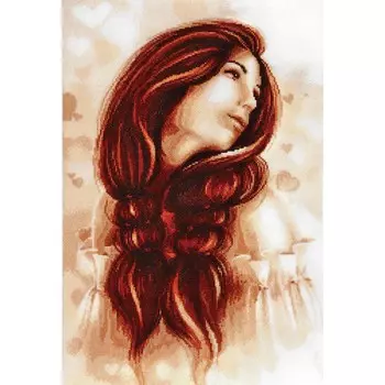 1180 Набор для вышивания Alisena 'Девушка', 40*27 см