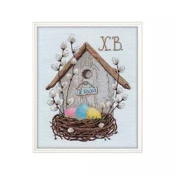 1181 Набор для вышивания ОВЕН 'Пасхальная композиция' 19*15 см