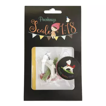 1182032 Набор для изготовления миниатюры: лошадка-качалка 4,2*4,5*1,5см