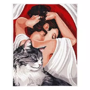 1189 Набор для вышивания Alisena 'Одиночество вдвоем', 30*38 см