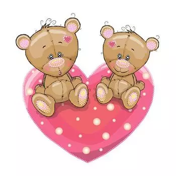 119/Б Набор для вышивания бисером 'Матренин посад' 'Островок любви', 24*46 см