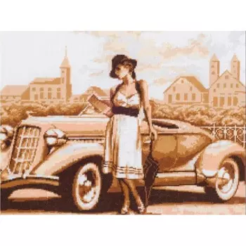 11.004 Набор для вышивания 'Палитра' 'Ретро', 35х26 см