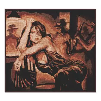 11.010 Набор для вышивания 'Палитра' 'Шоколадный блюз', 31*27 см