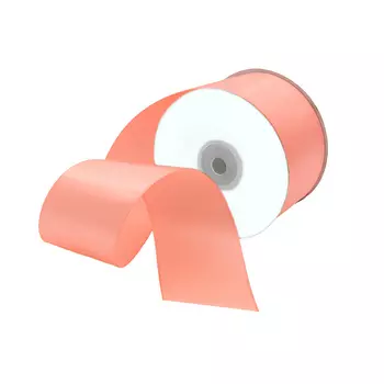 11 Лента атласная 5,0см*32,9м (8025 яр. персиковый)