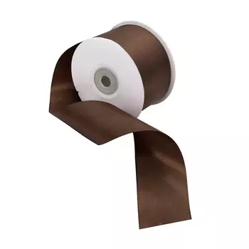 11 Лента атласная 5,0см*32,9м (8135/3138 т.коричневый)