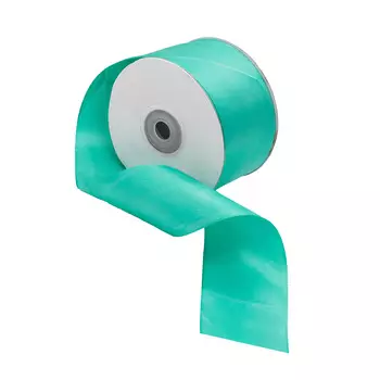 11 Лента атласная 5,0см*32,9м (8066 бирюзовый)