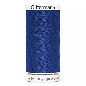 07 Нить Denim 50 для пошива изделий из джинсовой ткани, 100м, 100% п/э Gutermann 700160 (6756)