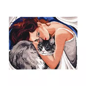 1200 Набор для вышивания Alisena 'Одиночество вдвоем', 30*39 см