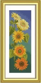 1201 Мозаика Cristal 'Подсолнухи', 15*43 см