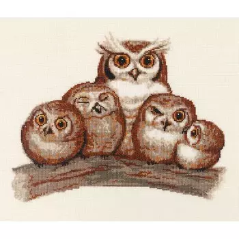 1201 Набор для вышивания Alisena 'Дружная семья', 26*21 см