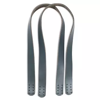 1212 Ручки для сумки 55*2см,уп. 2шт ,100% кожа (серый)