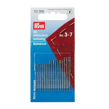 121305 Короткие иглы для шитья (сталь) 3-7 серебр.цв. Prym