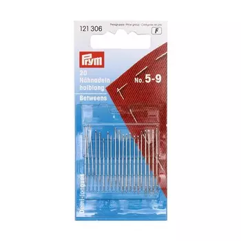 121306 Короткие иглы для шитья (сталь) 5-9 серебр.цв. Prym