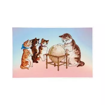 1222 Набор для вышивания Alisena 'Урок географии', 31*20 см