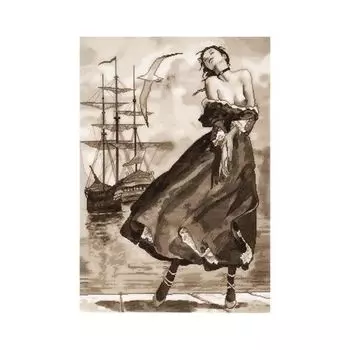 1232 Набор для вышивания Alisena 'Проводы любви, 37*53 см