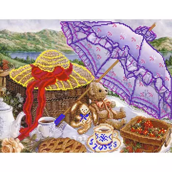 123/Б Набор для вышивания бисером Матренин посад 'Солнечный выходной' 37*49см