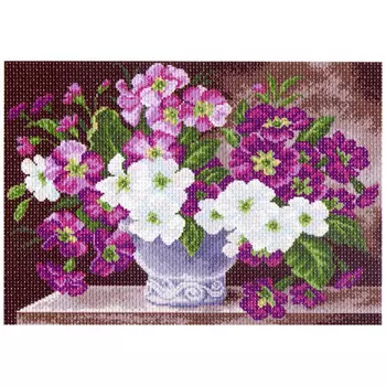 1240 Канва с рисунком 'Матренин посад' 'Примула', 37*49 см