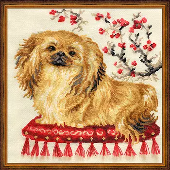 1243 Набор для вышивания Riolis 'Пекинес', 25*25 см